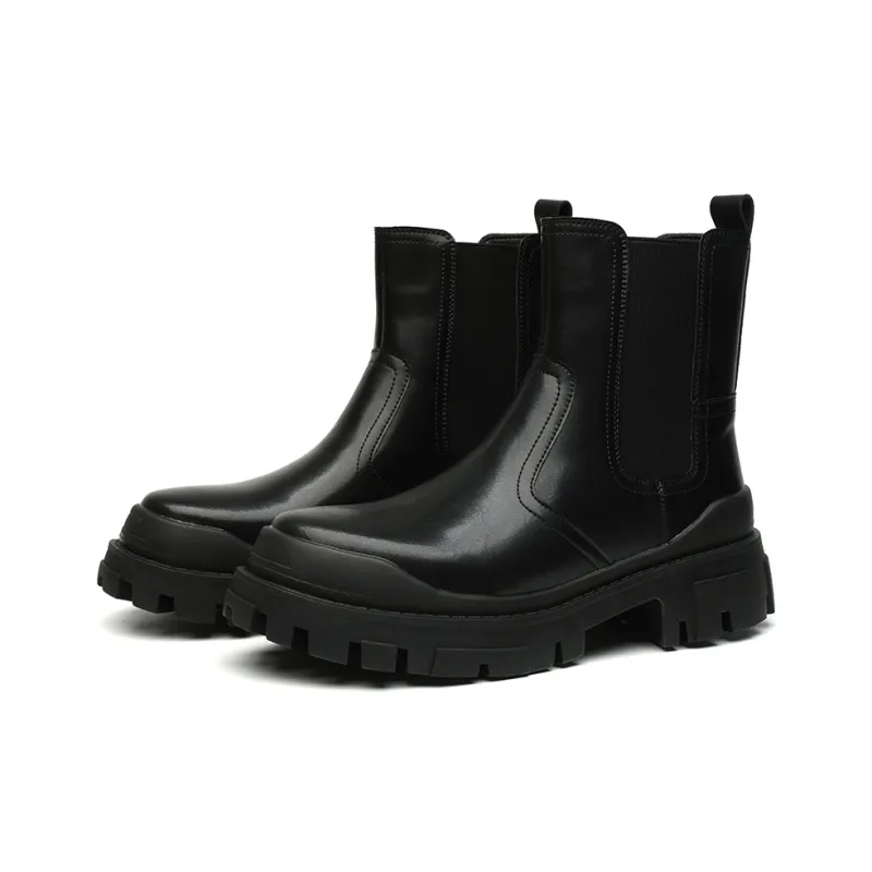 Chi Wolf Chelsea Boots Men's Black-1