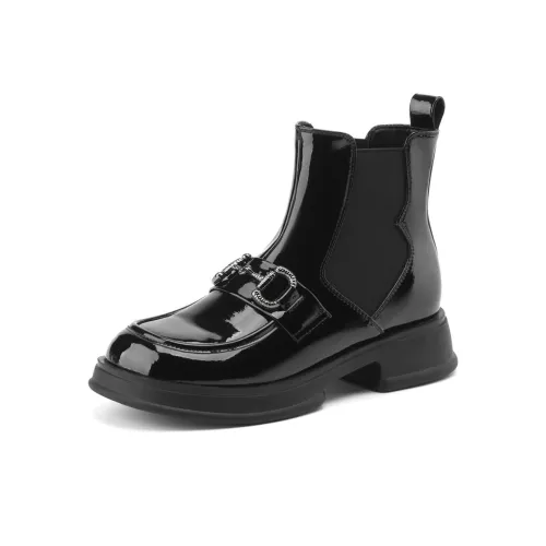 JOSINY Short Chelsea Boots 4.5cm Women's Black