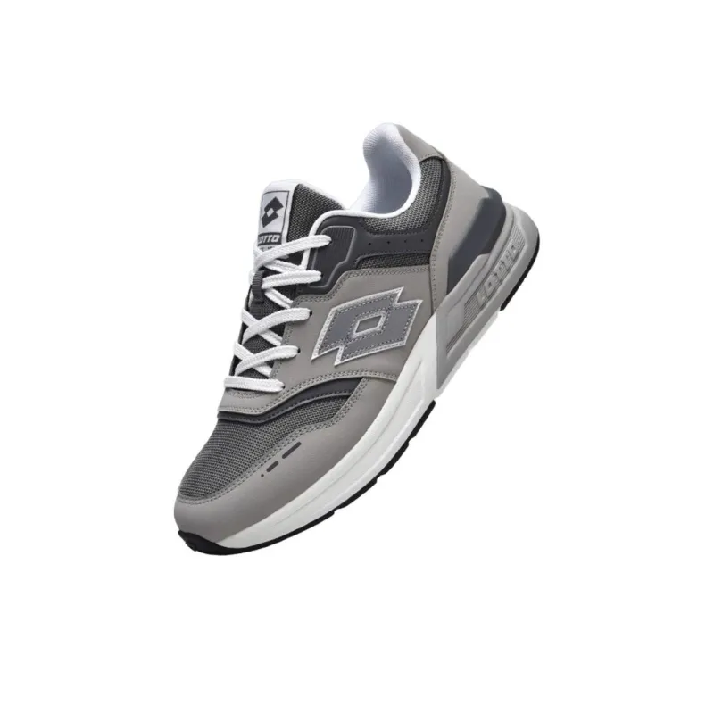LOTTO Anti Slip Wear Resistant Low Top Casual Shoes Men's Gray-3