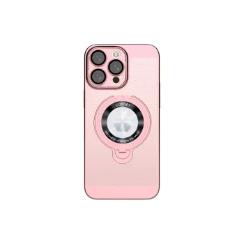 ZHUOJI PC Material Mesh Hole 360U Shield Stand Phone Case Compatible With Apple 16/15/14/13 Series