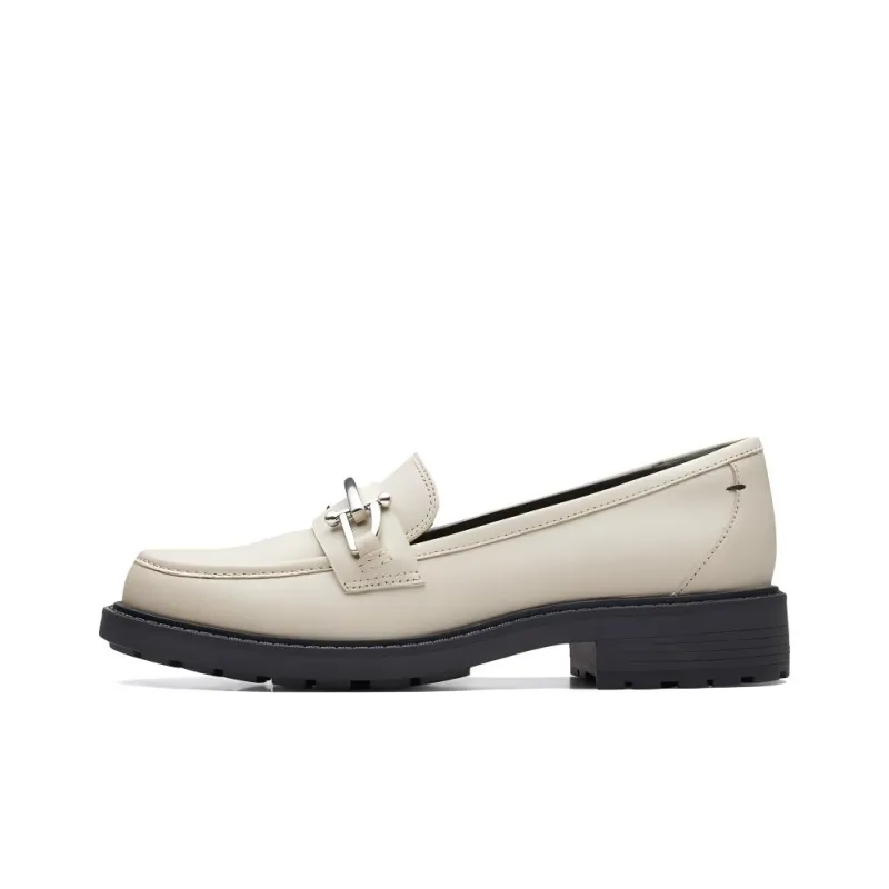 Clarks Loafers 3cm Women's White-0