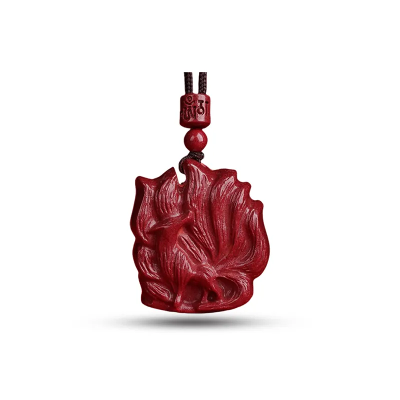 Sima Is Ethereal Reconstructed Cinnabar Pendants Unisex-0