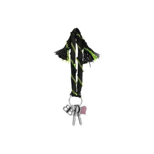 Balenciaga Brass Keychains Women's Black/Neon Yellow