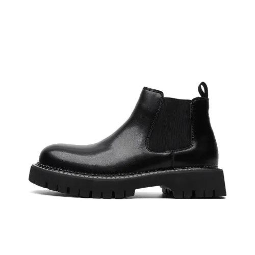 Chi Wolf Chelsea Boots Men's Black