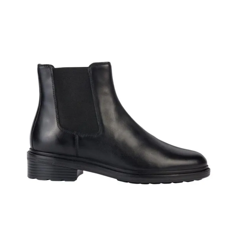 GEOX Short Chelsea Boots 4cm Women's Black-1