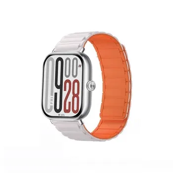 Mr. Strap Xiaomi Red Beige Compatibility Watch Band Silicone Material