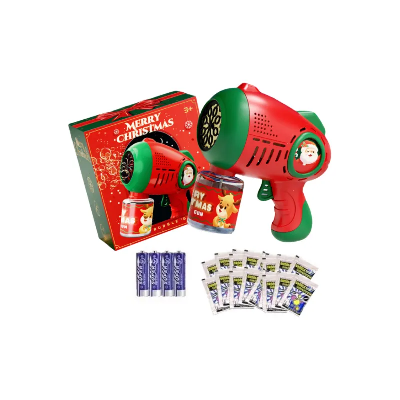 SNAEN Christmas Series Handheld Space Gun Bubble Machines-7
