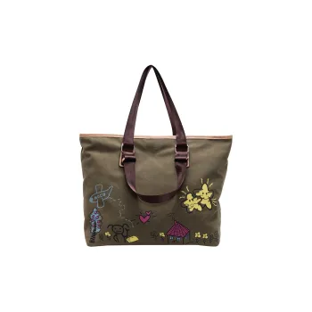 SUN ERATH&U Canvas Shoulder Bag Regular Women's Multicolor