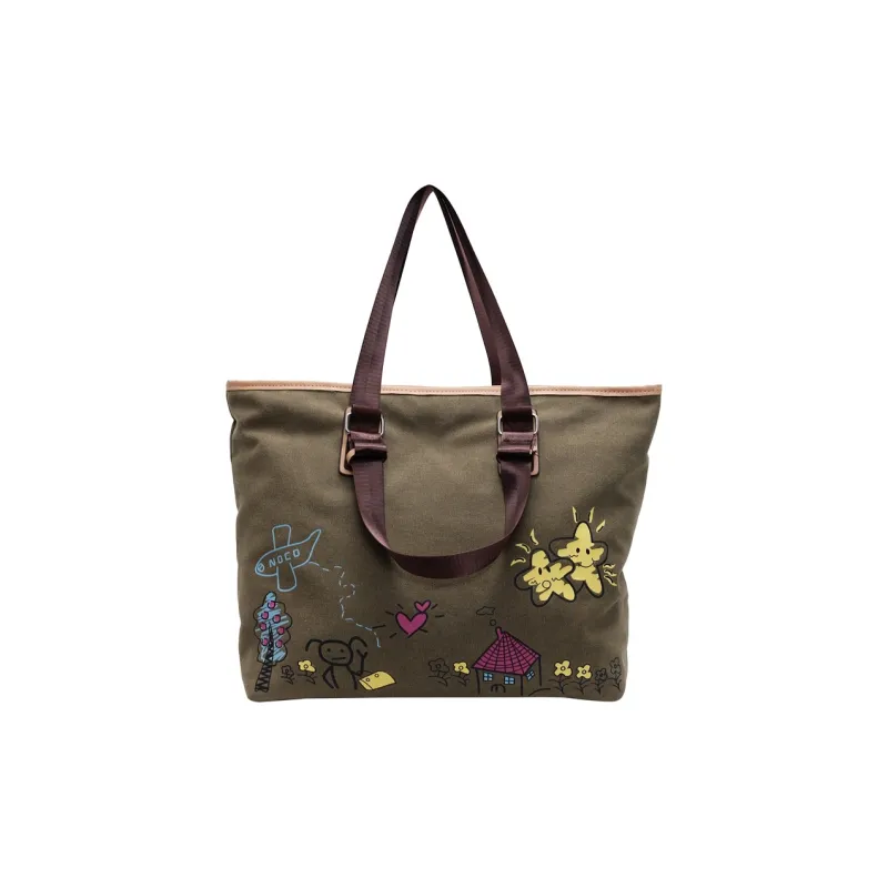 SUN ERATH&U Canvas Shoulder Bag Regular Women's Multicolor-0