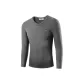 Men's V-Neck Unlined Clothing (Dark Gray) Thickened and Fleece-Lined/Classic Crew Neck