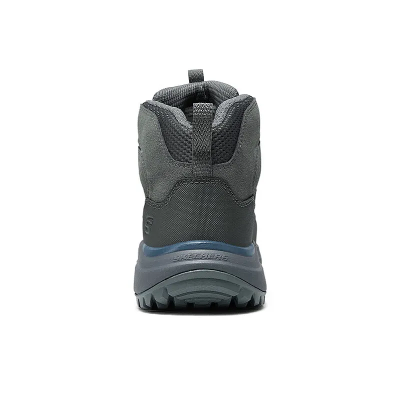 Skechers Anti Slip Wear Resistant High Top Casual Shoes Men's Gray-4