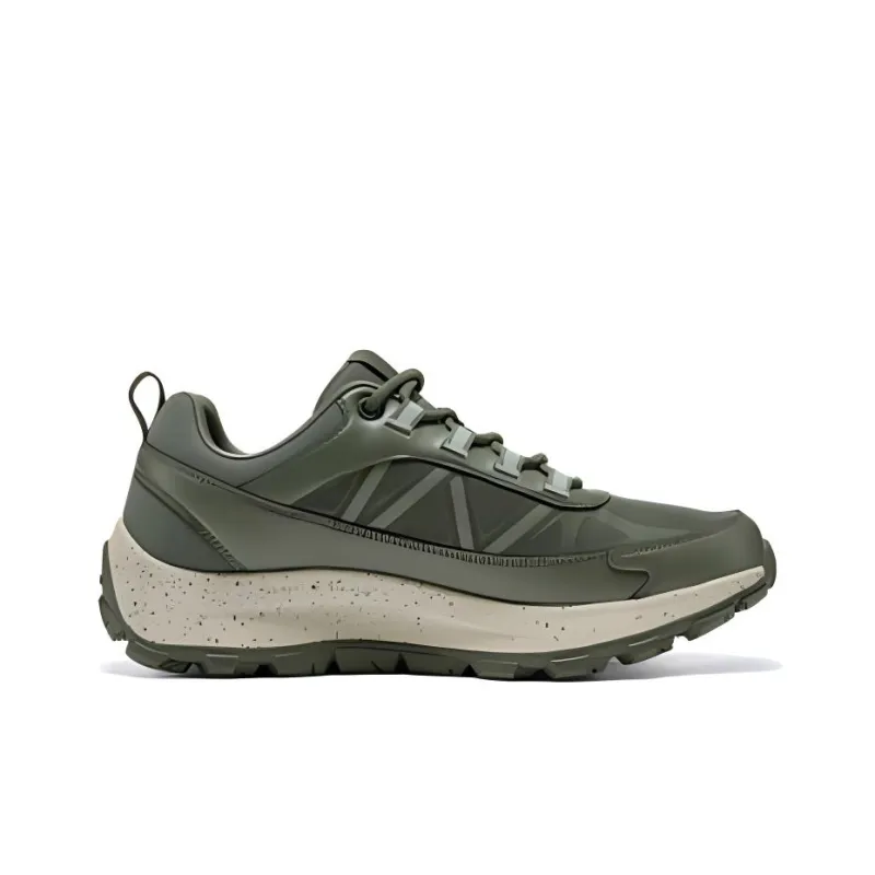 Skechers OUTDOOR Cushioned Slip Resistant Low Top Casual Running Shoes Men's Olive Green-1