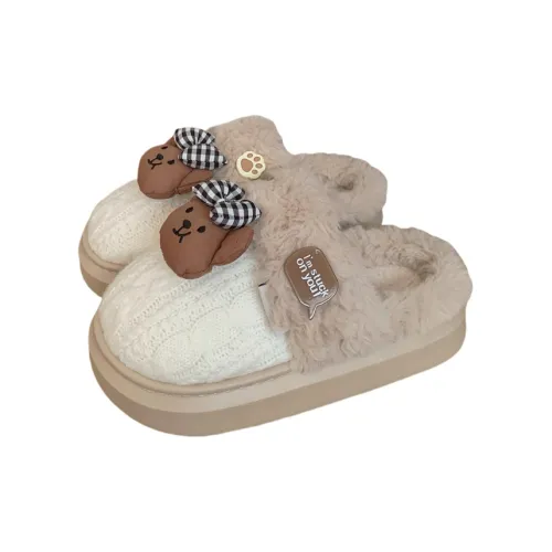 SHIGUDE Cotton Slippers Womens Green