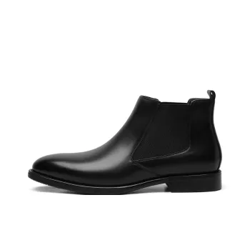 GOLDLION Short Chelsea Boots Men's White