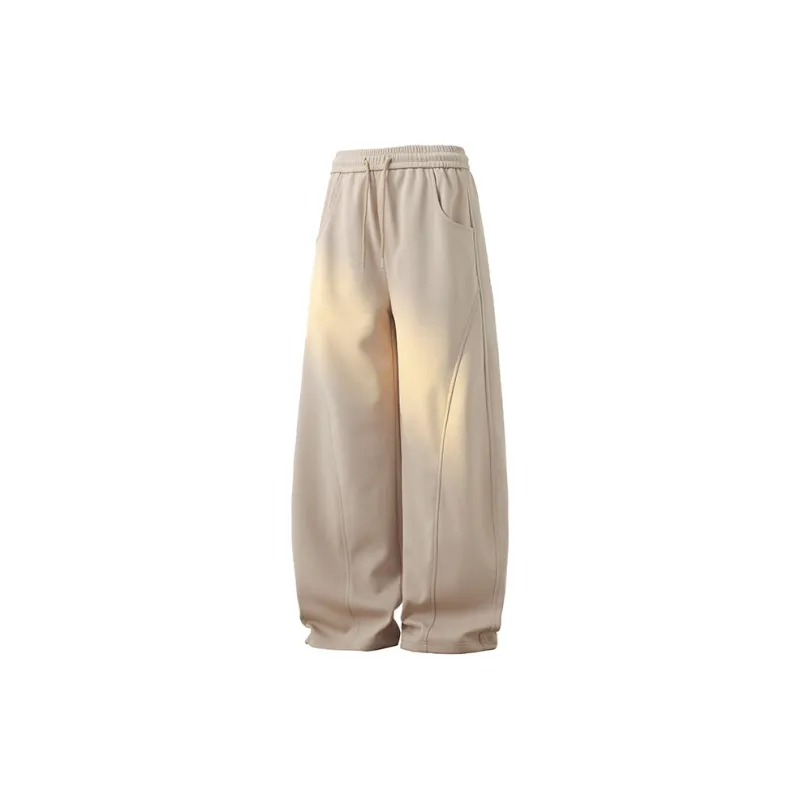 ELCORO Casual Pants Unisex Dark Gray-17