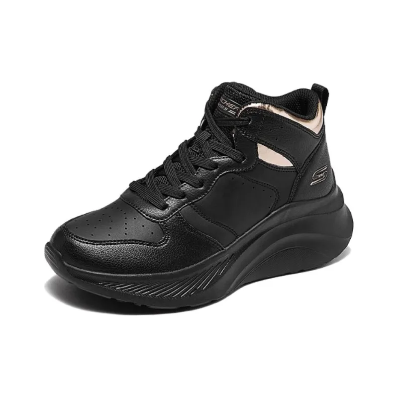 Skechers BOBS Sport Anti Slip Wear Resistant Mid Top Casual Shoes Women's Black-1