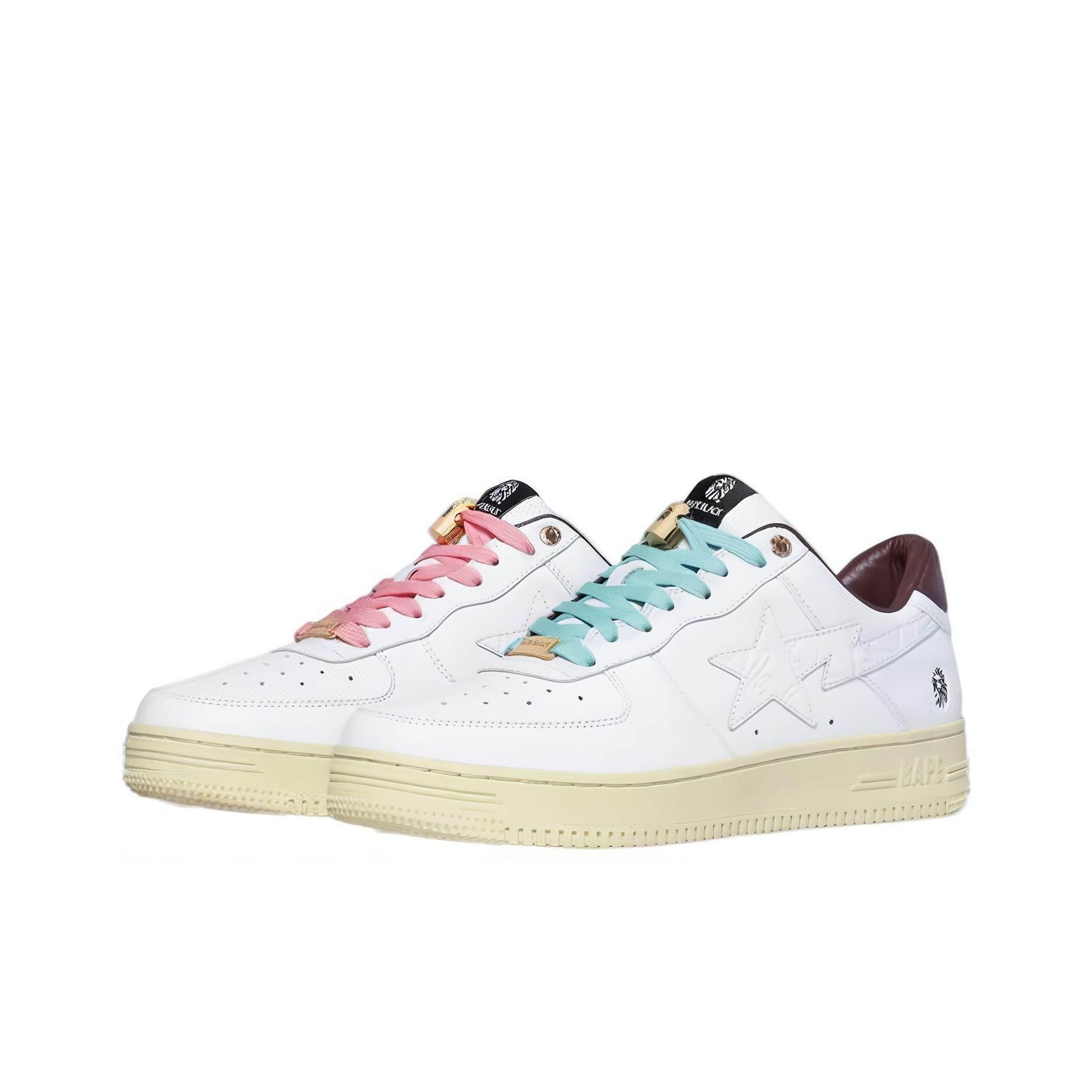Bape Black X a BATHING APE STA Skateboard Shoes Women's Low