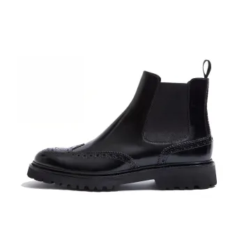 SCAROSSO Poppy Slip On Brogue Boots Women's