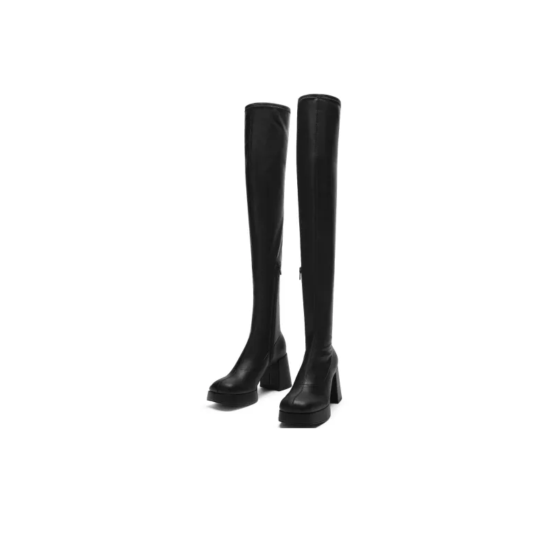 CHARLES&KEITH Over-the-knee Boots 8cm Women's-5