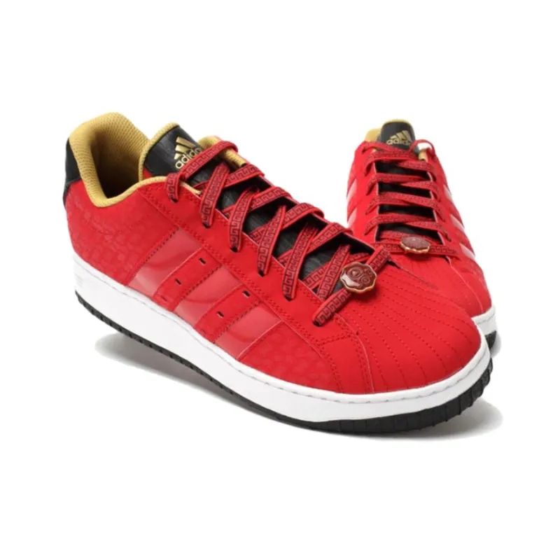 Adidas SS INSPIRED Anti Slip Wear Resistant Low Top Basketball Shoes Men's Red-2
