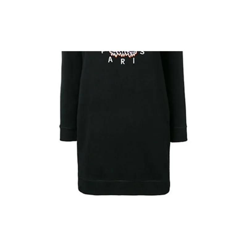 KENZO Long Sleeved Dresses Women's Black-5