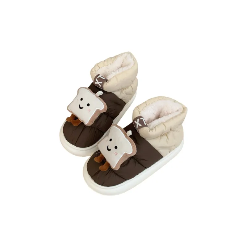 Thin Strips Cotton Slippers Unisex, Army Green-18