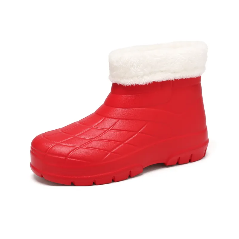 CariteSport Water-Resistant Wear-Resistant Warm Height-Increasing Cushioning Slip-Resistant Knee-High Rain Boots Unisex-15