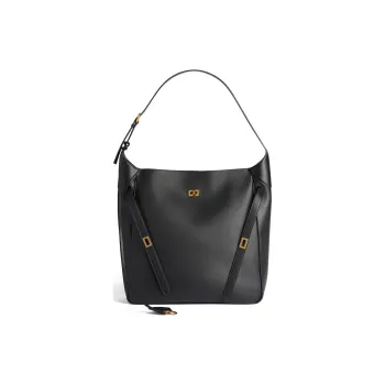Balenciaga Bel Air Calfskin HOBO Bag Shoulder Bag Large Size Women's Black