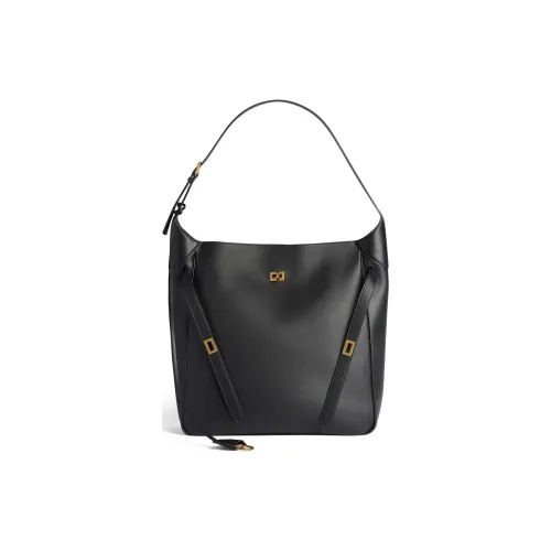 Balenciaga Bel Air Calfskin HOBO Bag Shoulder Bag Large Size Women's Black