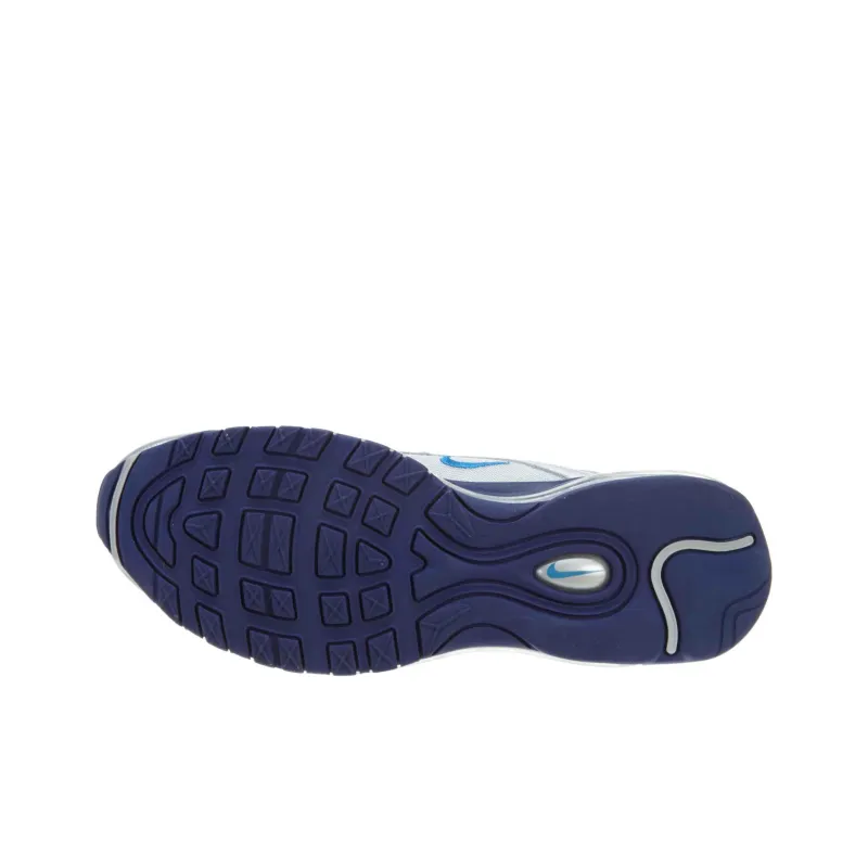 Nike Air Max 97 Slip Resistant Low Top Running Shoes Unisex Silver Blue-4