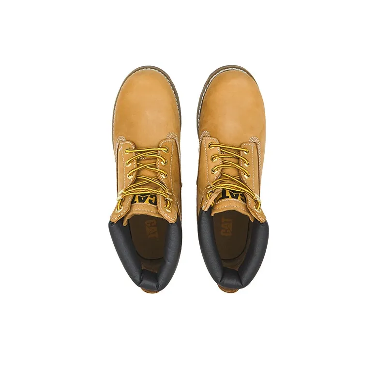CAT Colorado Series Thermal Waterproof Abrasion Resistant Cushioning Crew Outdoor Boots Men's Yellow-2