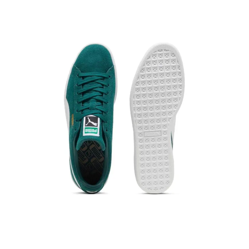PUMA Suede Classic Wear resistant And Lightweight Low Top Skateboard Shoes Unisex Green-4
