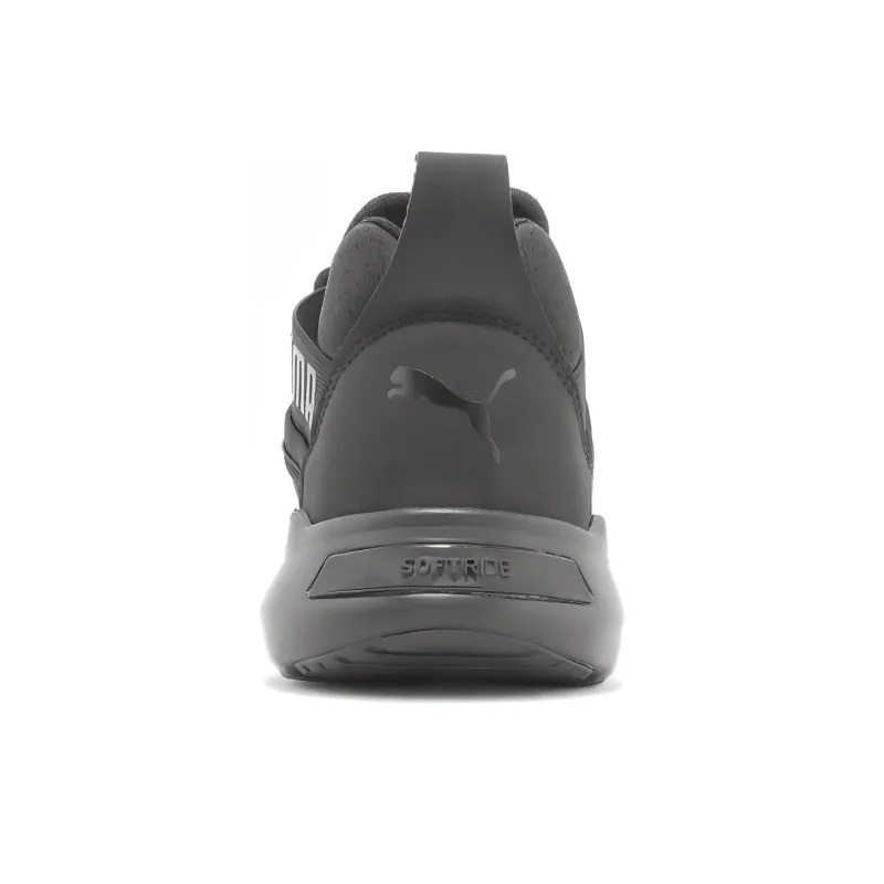 PUMA Softride Cushioning, Wear Resistant Low Top Casual Shoes Men's Black-3