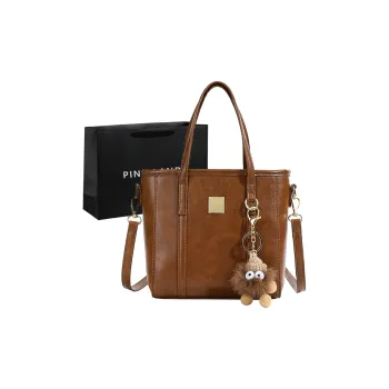 PINK·LAND PU Bucket Bags Handbags Women's Yellow Brown/Coffee/Black