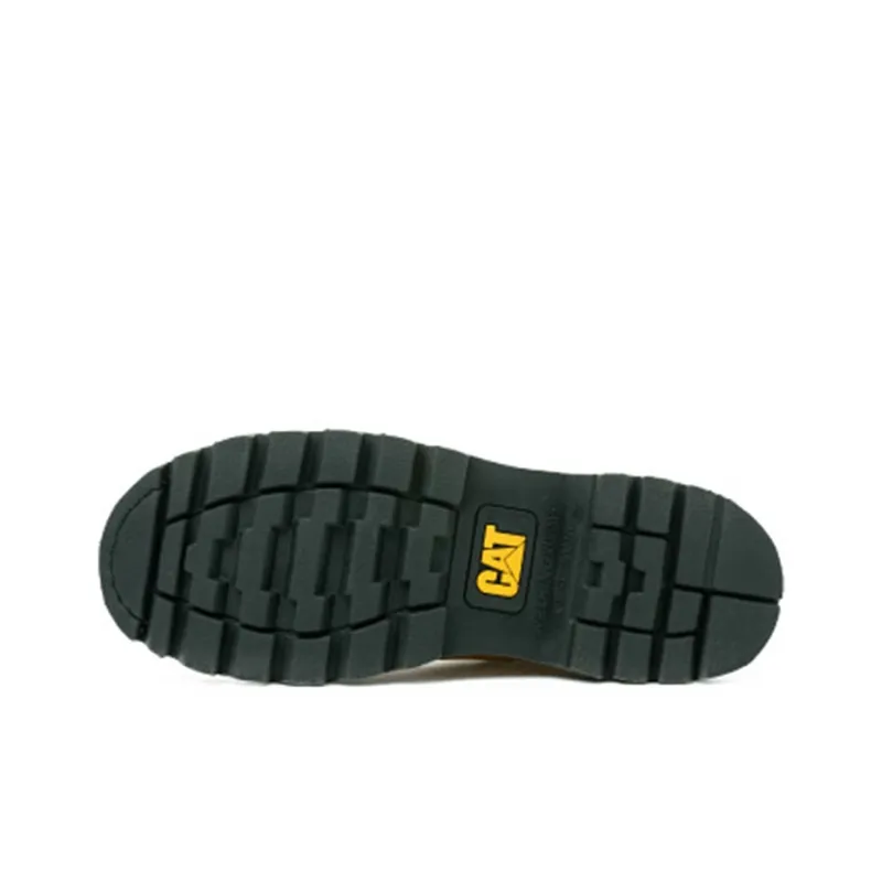 CAT Colorado Series Wear Resistant Slip Resistant Crew Outdoor Boots Unisex Yellow-4