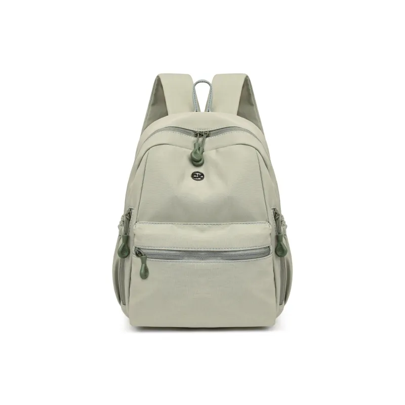 Yalu Oxford Backpack Women's Ivory/Black/Mint Green/Dusty Pink-8