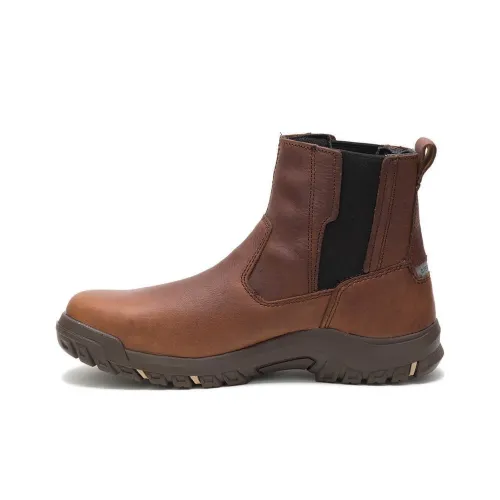 CAT Short Chelsea Boots Women's Cream Sugar Color