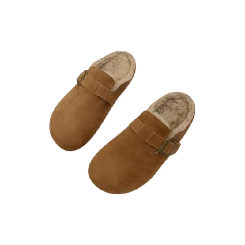 Qiao Anju Home Slippers Brown Gray-2