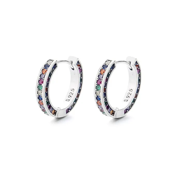 ETAHLOVE S925 Silver Earrings Women's Couple Date Confession Gift For Girlfriend's Birthday Anniversary-0