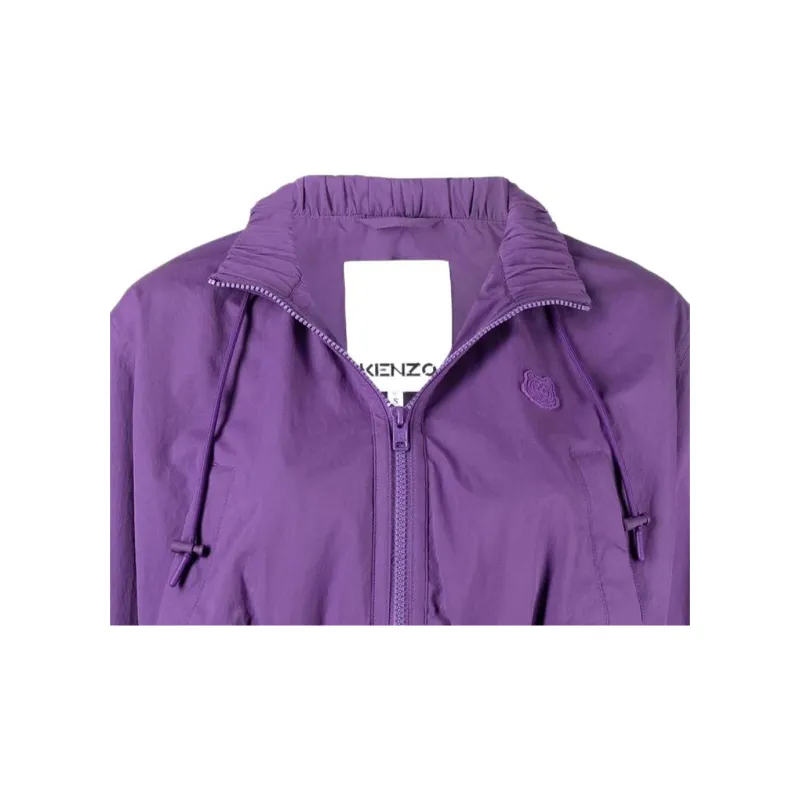 KENZO Cropped Coats Women's Purple-4