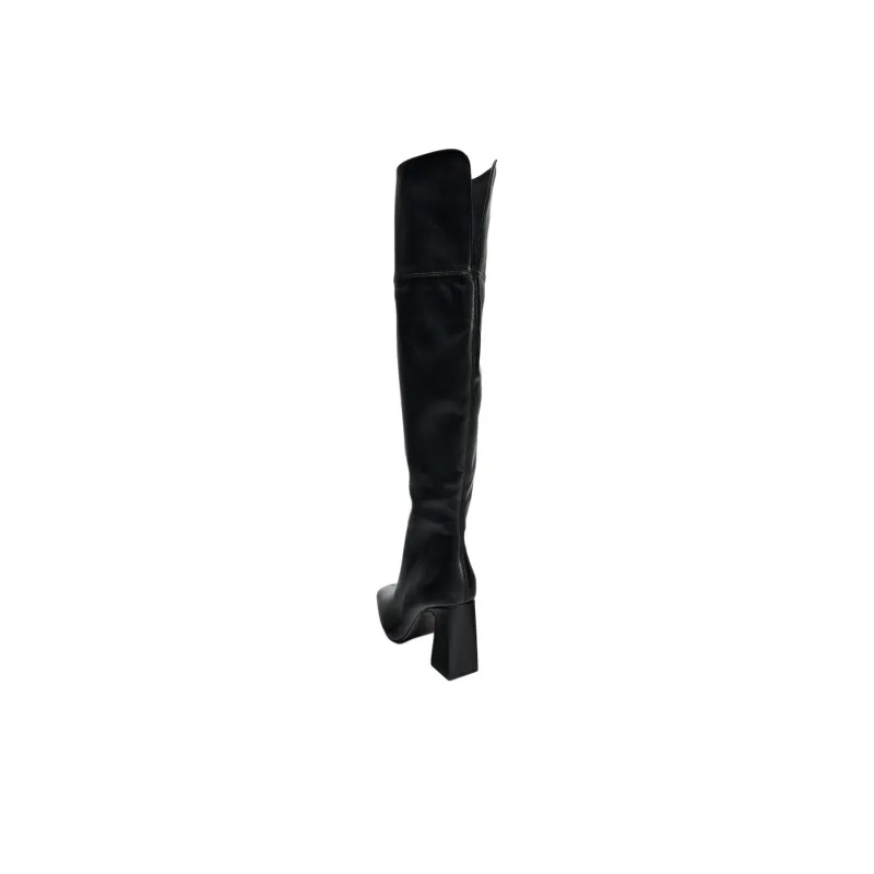 ZARA Over-the-knee Boots 9cm Women's Black-4