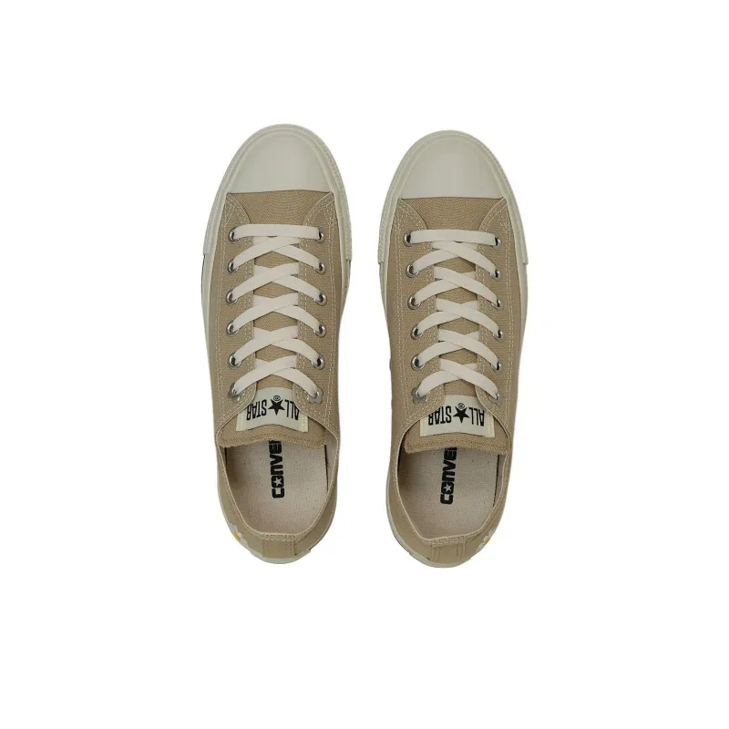 Converse All Star Anti Slip Wear Resistant Low Top Canvas Shoes Unisex Beige-3