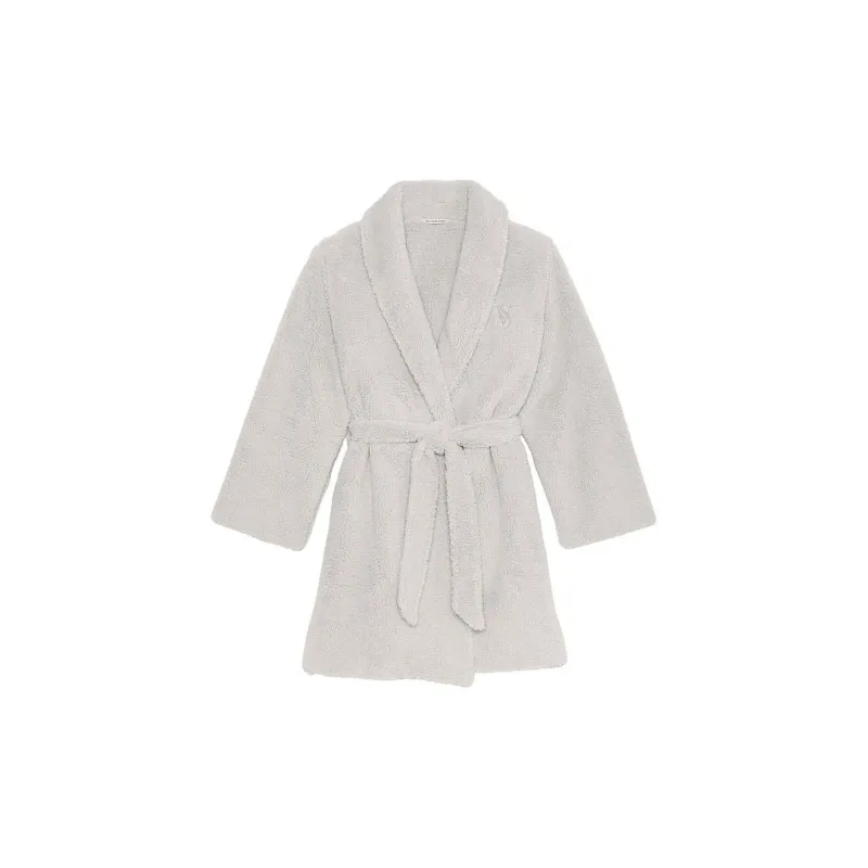 Victoria's Secret 24 Big Show Collection THE MIX Sleep Robe Women's Light Gray-0