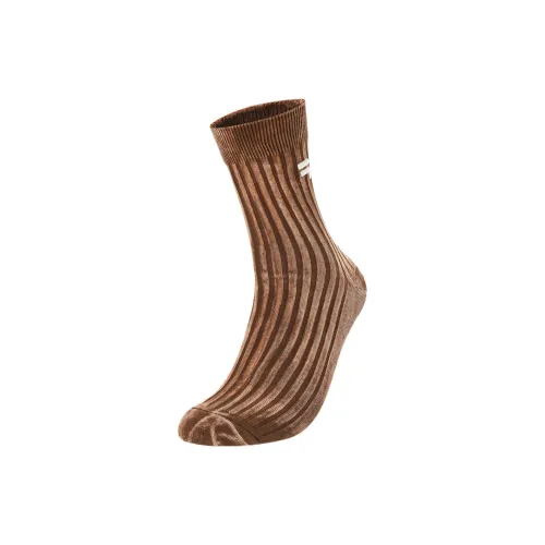 FILA FUSION X Mid Calf Socks Unisex 1 Pack Dark Brown