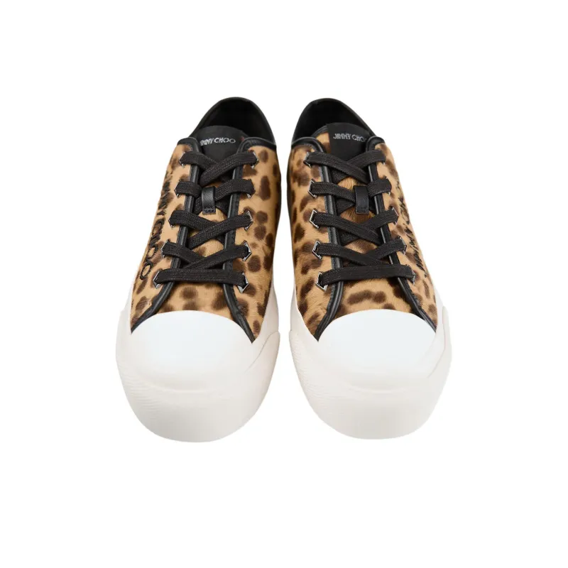 Jimmy Choo PALMA MAXI/F Low-Top Skateboard Shoes Women's Leopard-3