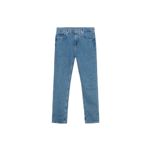 Burberry Logo patch Mid rise Straight leg Jeans