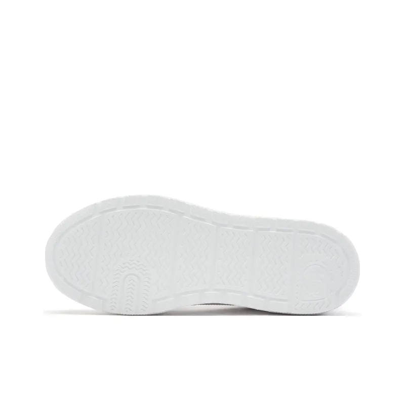 QIAODAN Height Increasing Wear Resistant Breathable Slip Resistant Low Top Skateboard Shoes Men's White Red-4