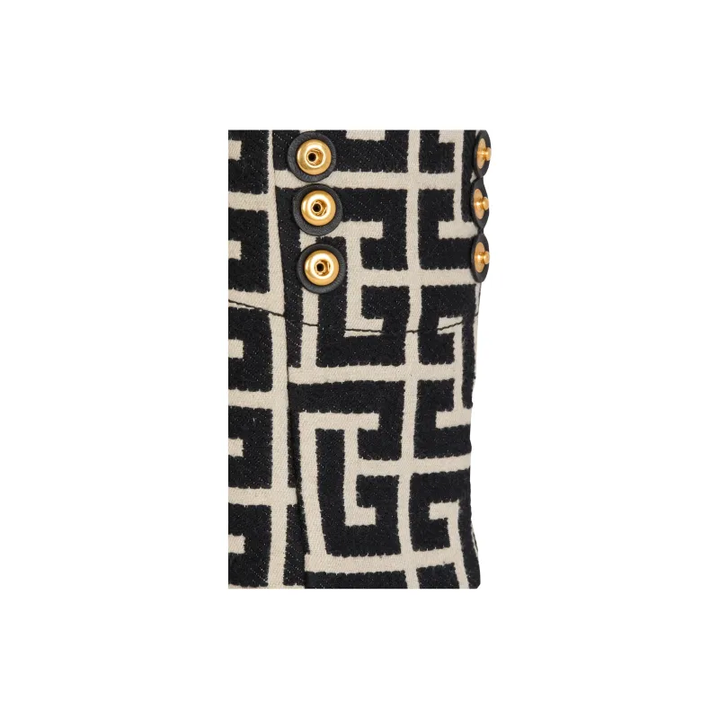 BALMAIN 1945 Logo Plaque Small Tote Bag-4