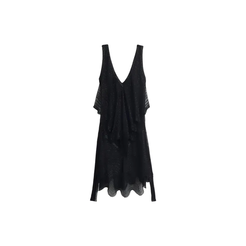 ZARA Kate Moss Collaboration Sleeveless Dresses Women's Black-1