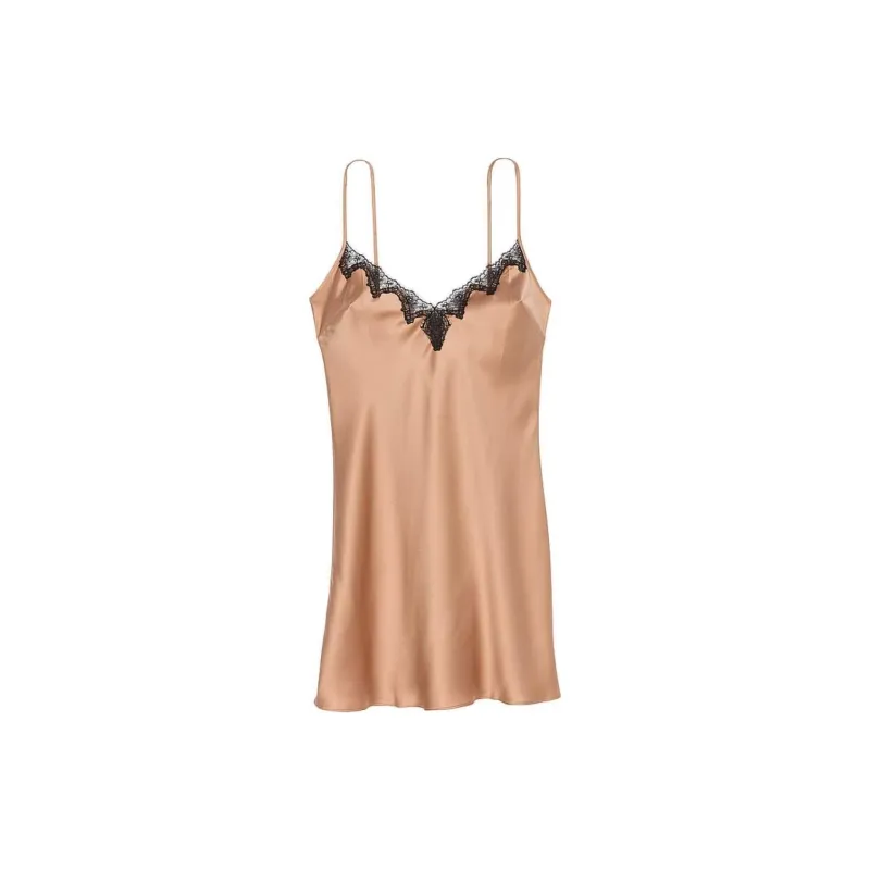 Victoria's Secret 24 Big Show Collection SEXY KI Nightgown Women's Champagne Gold-0